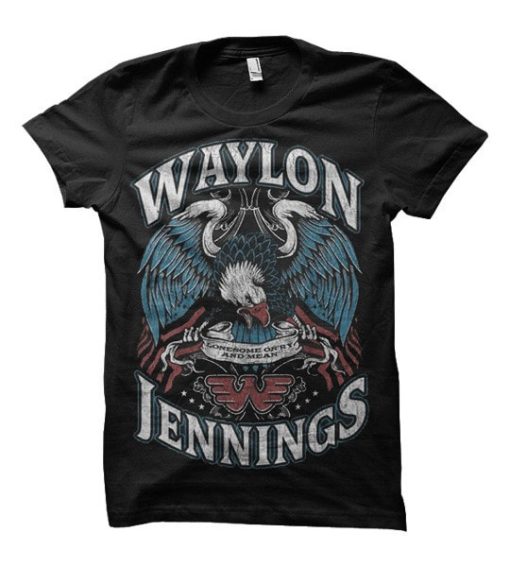 Waylon Jennings Lonesome TShirt