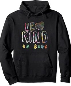 ASL - American Sign Language - Be Kind Hand Alphabet Gift Pullover Hoodie